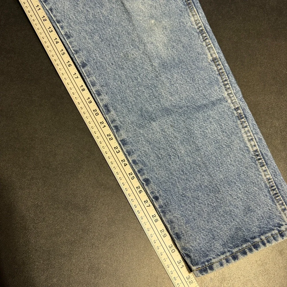Wrangler Jeans Mens 38x34 (34x31) Blue Vintage Made in USA Straight Leg Denim